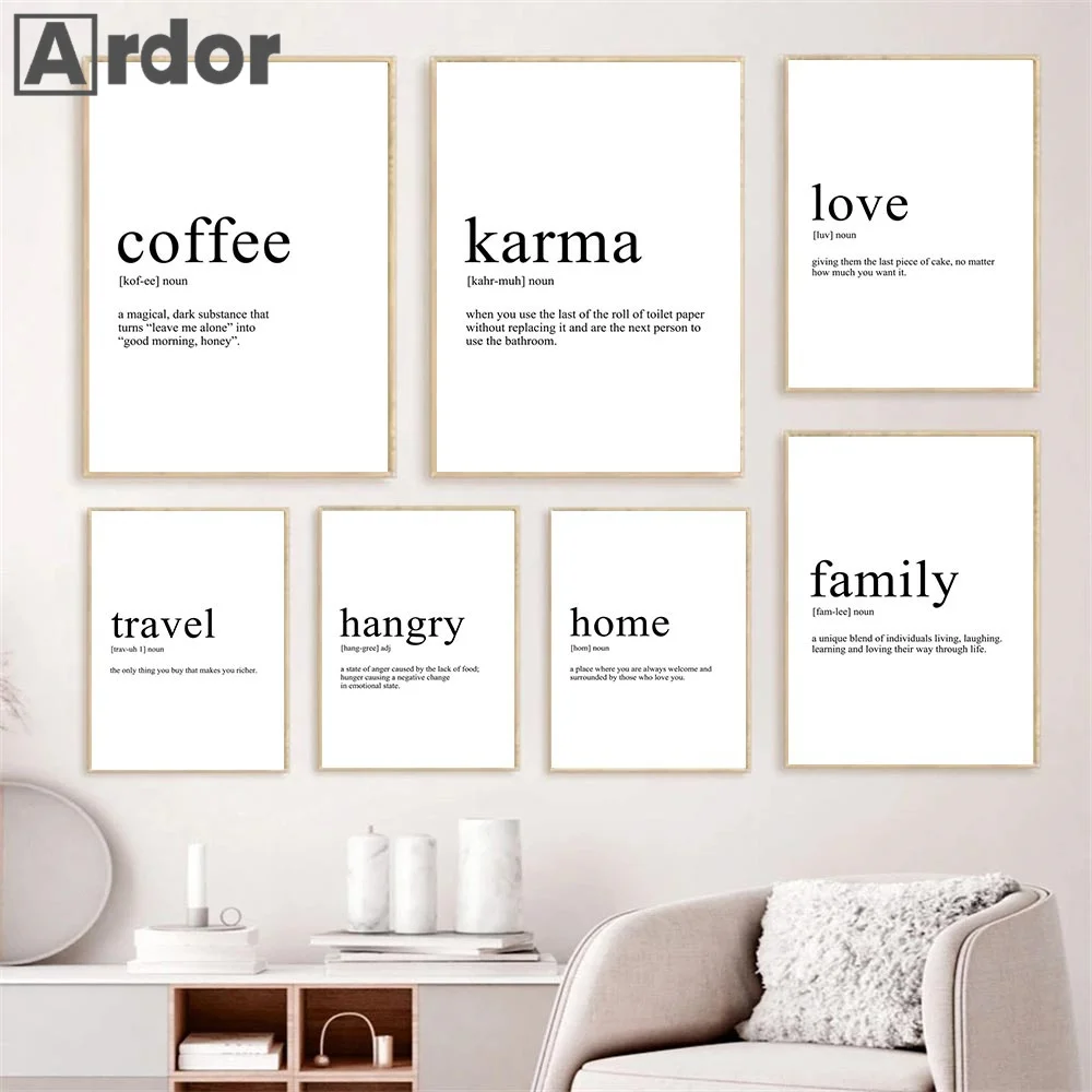 Thuis Moeder Reizen Liefde Familie Definitie Quotes Muur Canvas Schilderij Nordic Posters En Prints Foto Woonkamer Decor