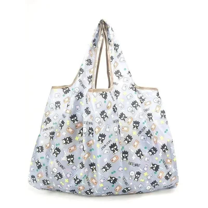 New cute Hello Kitty Cinnamoroll anime cartoon kawaii grocery shopping car travel washable large foldable shopping bag wholesale