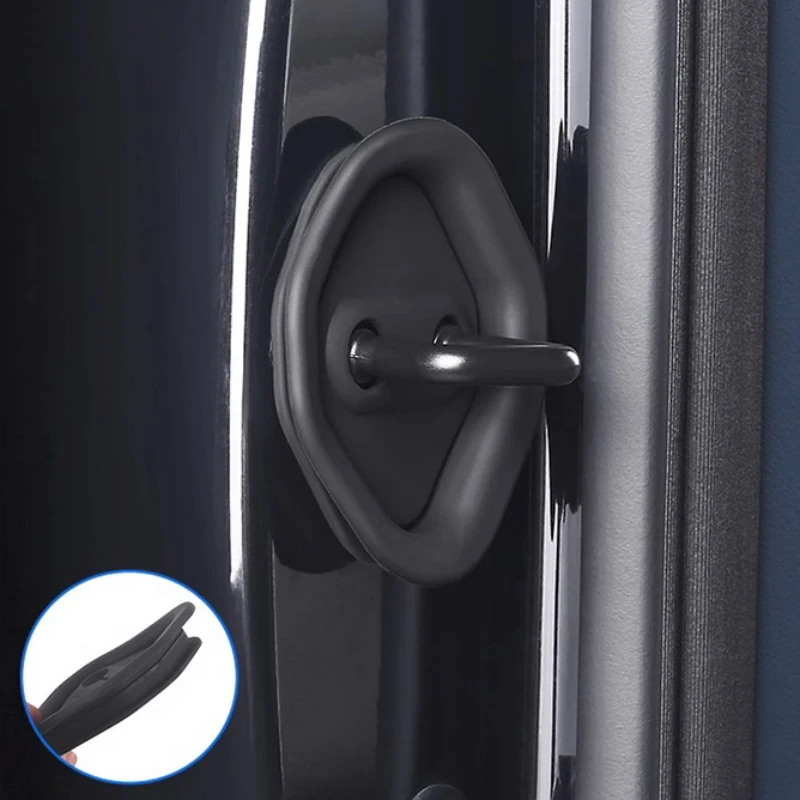 For ZEEKR 009 Rubber Door Lock Cover Car Styling Modification Accessories