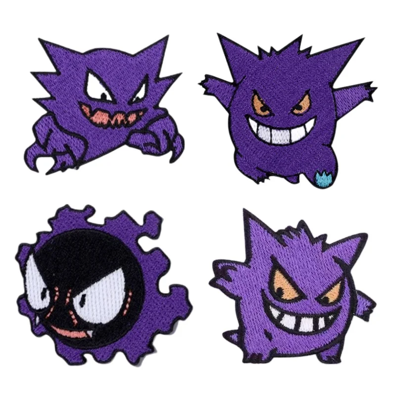 Anime Patch for Clothing Animal gengar Patches Heat Transfer for T-Shirt Children Gift DIY Clothes Stickers Applique Decoration