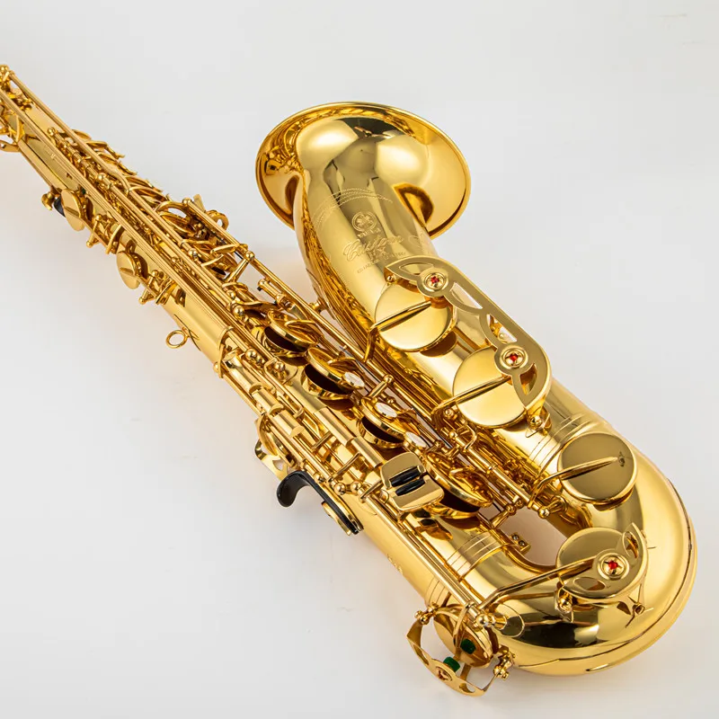 

Japan 875EX Bb Tenor Saxophone Brass Lacquered Gold B Flat Sax Musical Woodwind Instrument With Case Mouthpiece Accessories