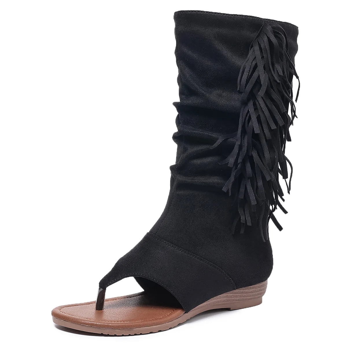 

Летние ботинки. Туфли на танкетке с вышивкой. Стильные дышащие ботинки в стиле вестерн. Повседневные и универсальные праздничные ботинки для поездок на работу.