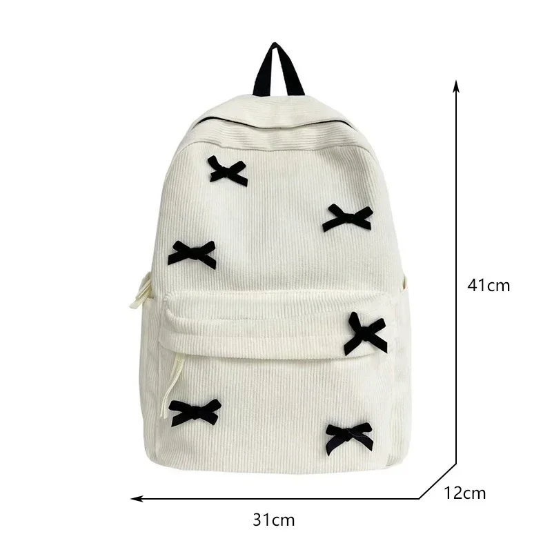 حقائب ظهر جمالية لطيفة على شكل فيونكة حقائب كتب مدرسية خفيفة الوزن للطلاب حقيبة ظهر جميلة للفتيات والنساء سروال قصير للكلية Mochilas #6