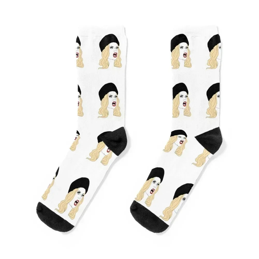 

Shocked Katya Zamolodchikova Socks sport anime gym cute Socks Ladies Men's