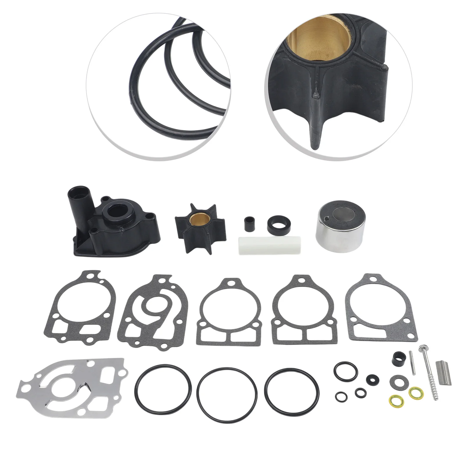 Water Pump Impeller Replacement Kit for Mercury Outboards and For Mercruiser For Alpha One Gen 1 Covering Multiple Part Numbers