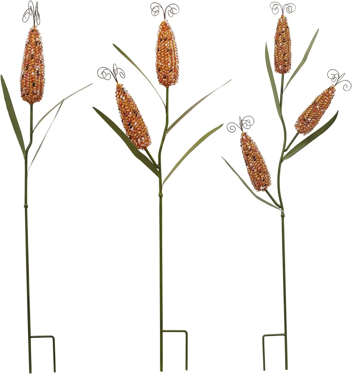 

Metal Corn Garden Stakes Fall Decor Decorative Yard Signs Corns Plant Stake Lawn Decoration for Autumn Harvest Thanksgiving Hall