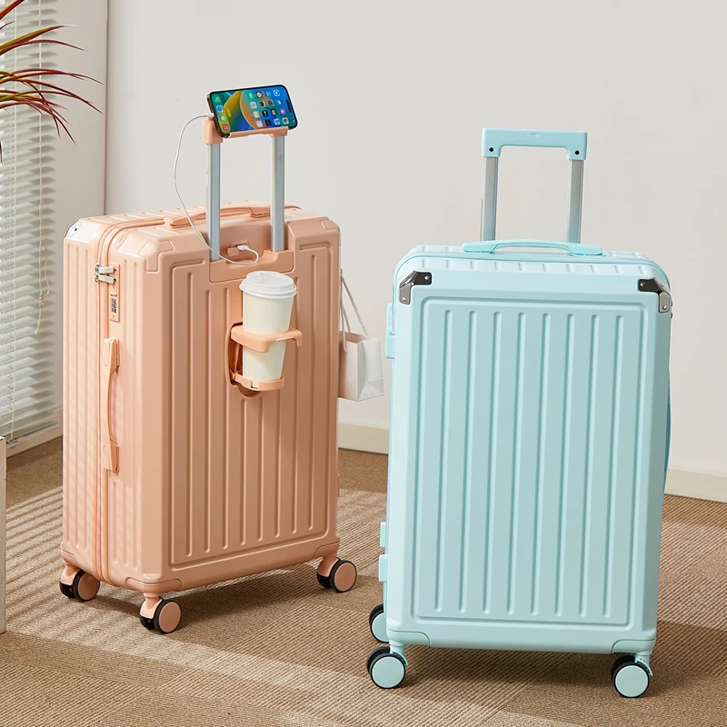Multifunctional Women's Luggage 2026 New Carry-On Suitcase 20 Inches 24 Travel Password Lock Thickened Silent Wheels