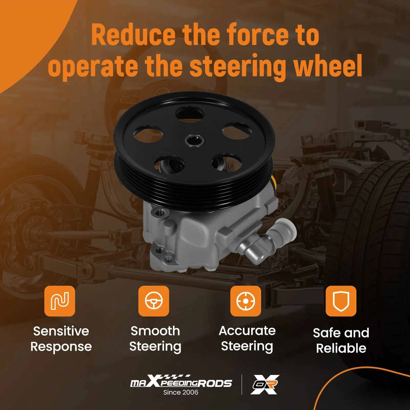 

Power Steering Pump With Pulley Assembly for Audi A4 B6 2.0 FSI 02-2004 PSP1096