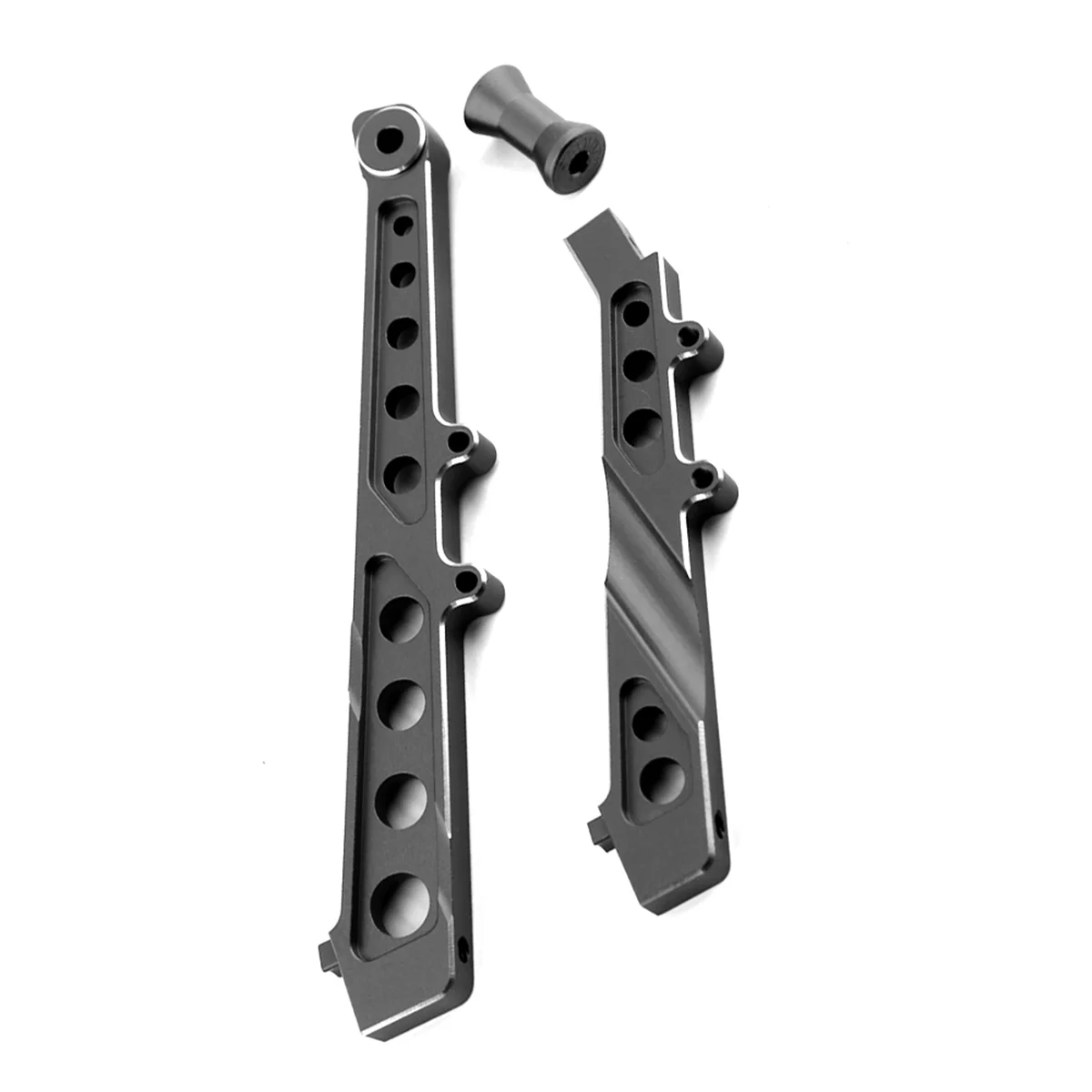 Aluminum Front and Rear Chassis Brace for ARRMA 1/7 Limitless Infraction 6S BLX RC Car Upgrades Parts Accessories,Black