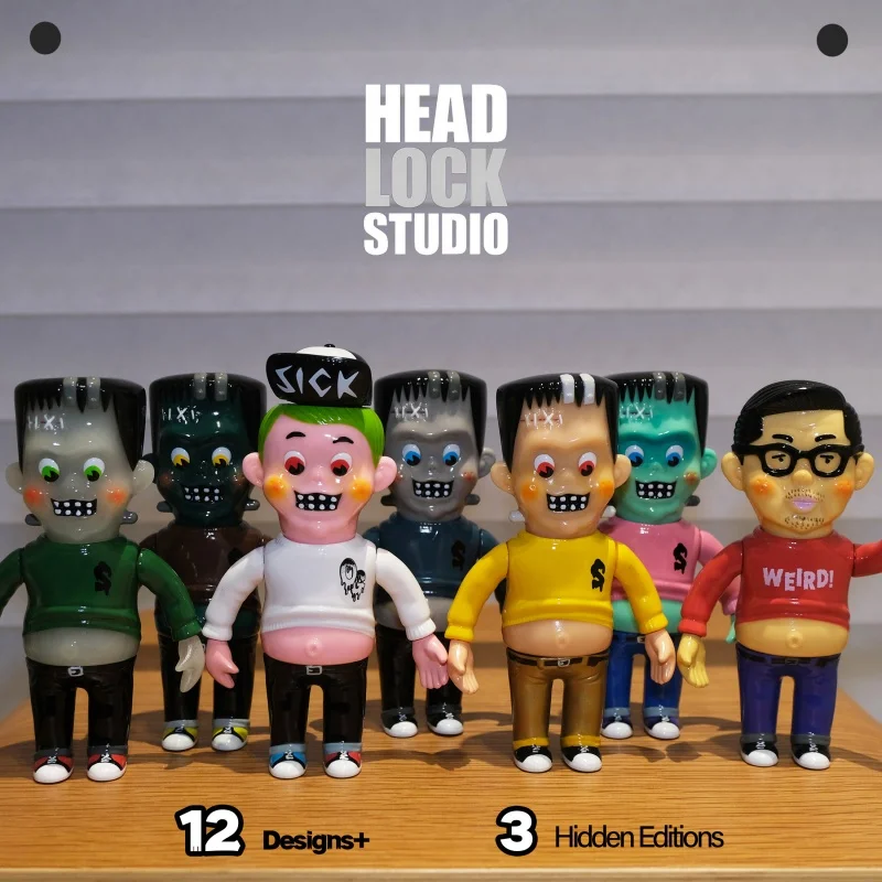 In Stock Headlock Studio Frankenstein Sofubi Designer Trendy Collectible Figures 12 Designs 3 Hidden Editions For Toy Collectors