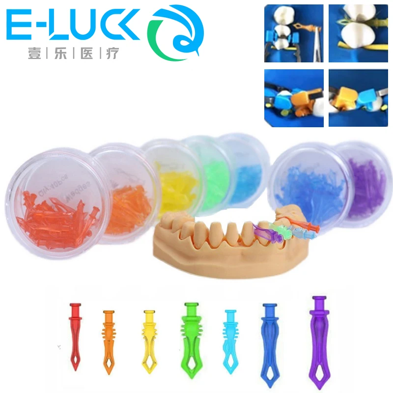 Dental Diamond Wedges Disposable Plastic Interdental Wedges Fender Barrier Matrices Composite Restoration Dentistry Accessories