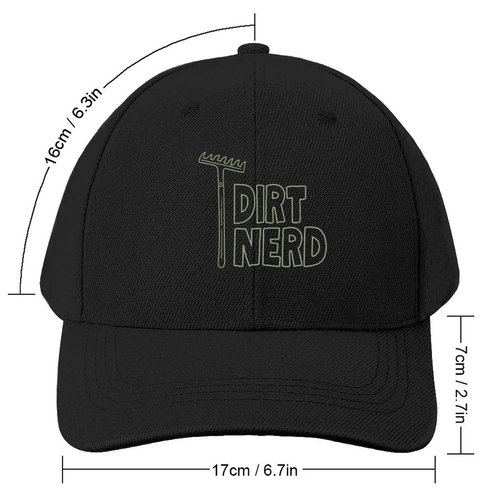 Dirt Nerd - Gardening Baseball Cap Beach Bag Trucker Hat Fishing cap sun hat Man Women's