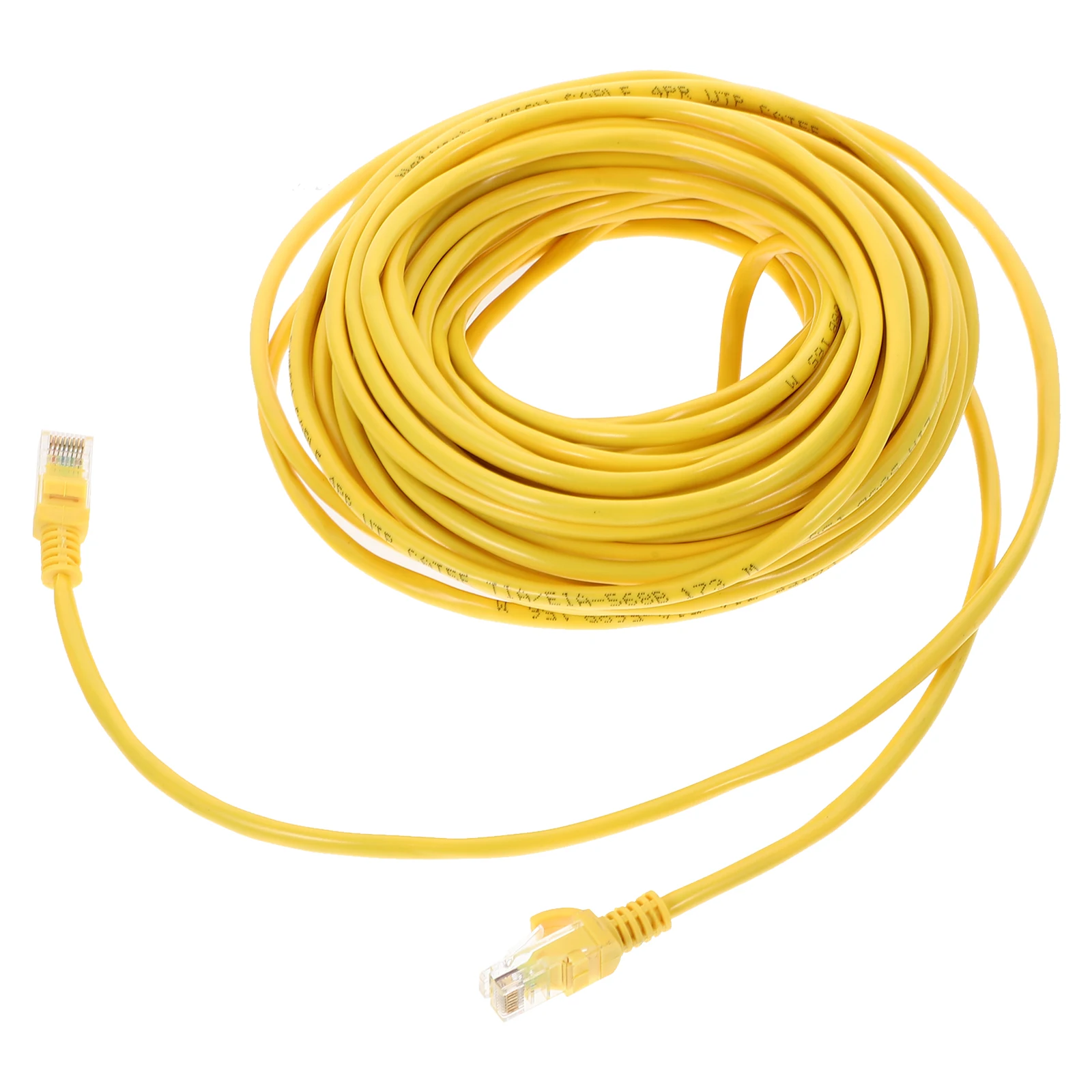 

High Speed Cat5e Network Cable Ethernet Patch Cord 20M Yellow Home Computers Routers Stable Transmission Networking Cord