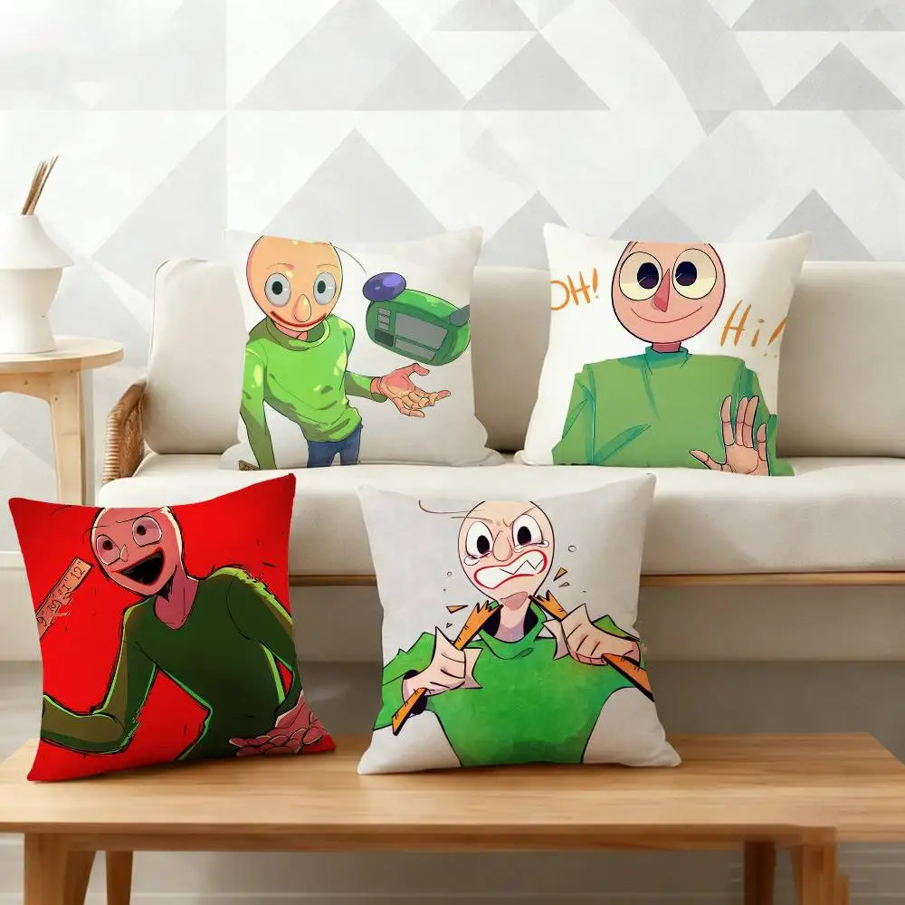 

Game Baldi's Basics Pillow Case Pattern Printed Pillowcase For Living Room Sofa Cushion Cover
