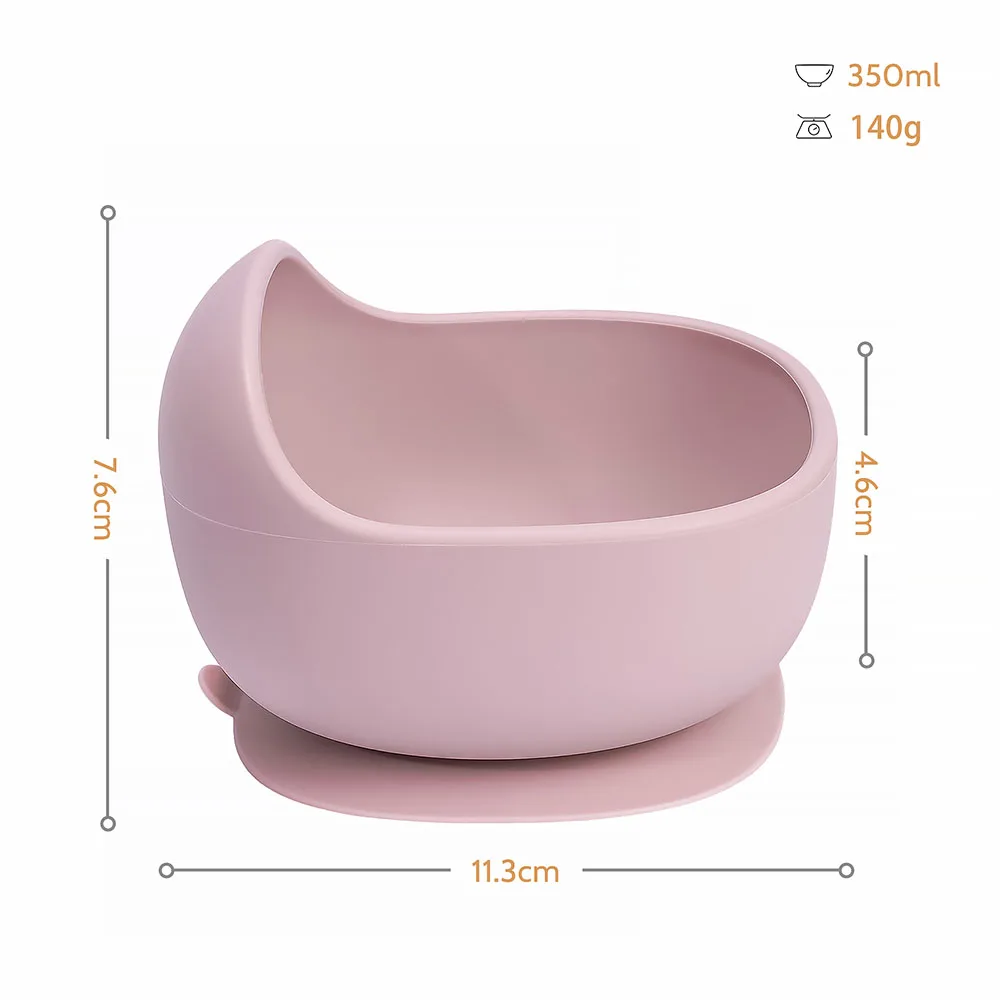 1PCS Silicone Baby Feeding Bowl Tableware for Kids Waterproof Suction Bowl BPA Free Children\'s Dishes Kitchenware Baby Stuff