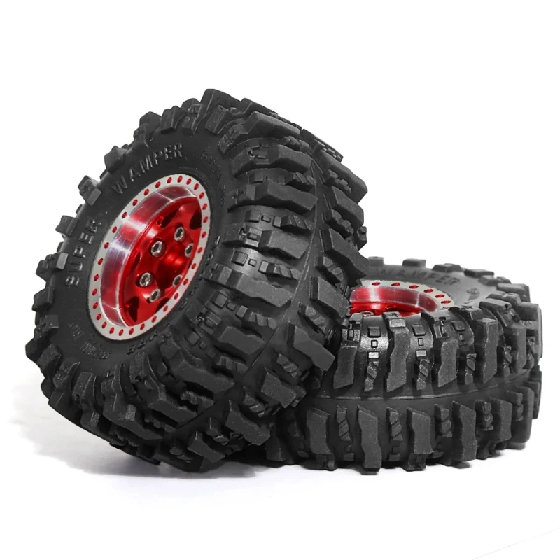 Ensemble d'opathie de roue Beadlock en métal, 55mm, 1.0 ", 1/18, 1/24 RC Inoler Car, TRX4M, SCX24, AX24, FCX24, pièces de mise à niveau, accessoires, 4 pièces