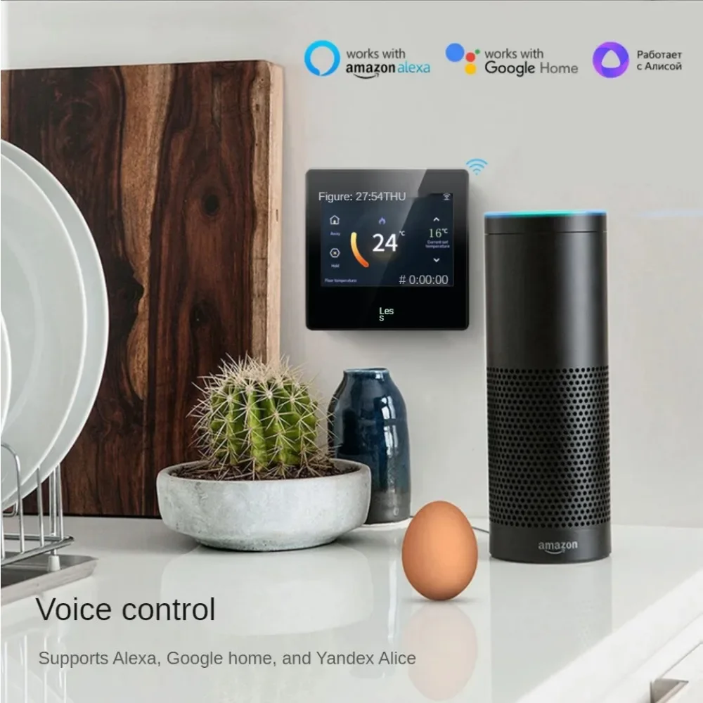 WiFi intelligent constant temperature heating temperature controller with Celsius/Fahrenheit LED touch screen