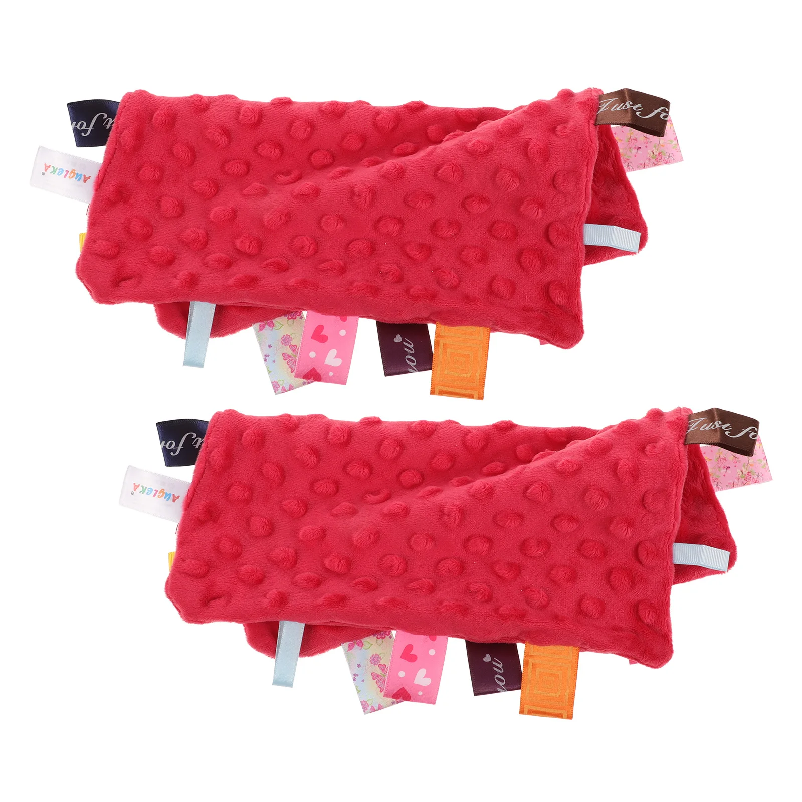 

2PCS Baby Soothing H kerchiefs 25x25cm Comfort Towels Multicolor Easy Wash Reusable Durable Lightweight Storage