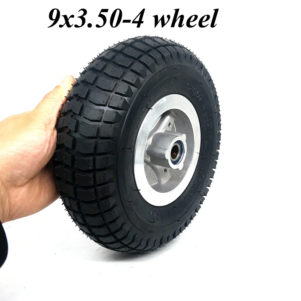 9x3.50-4 Wheel PneumaticTire with Alloy Rim for Electric Tricycle Elderly Electric Scooter 9 Inch Wheel Accessories