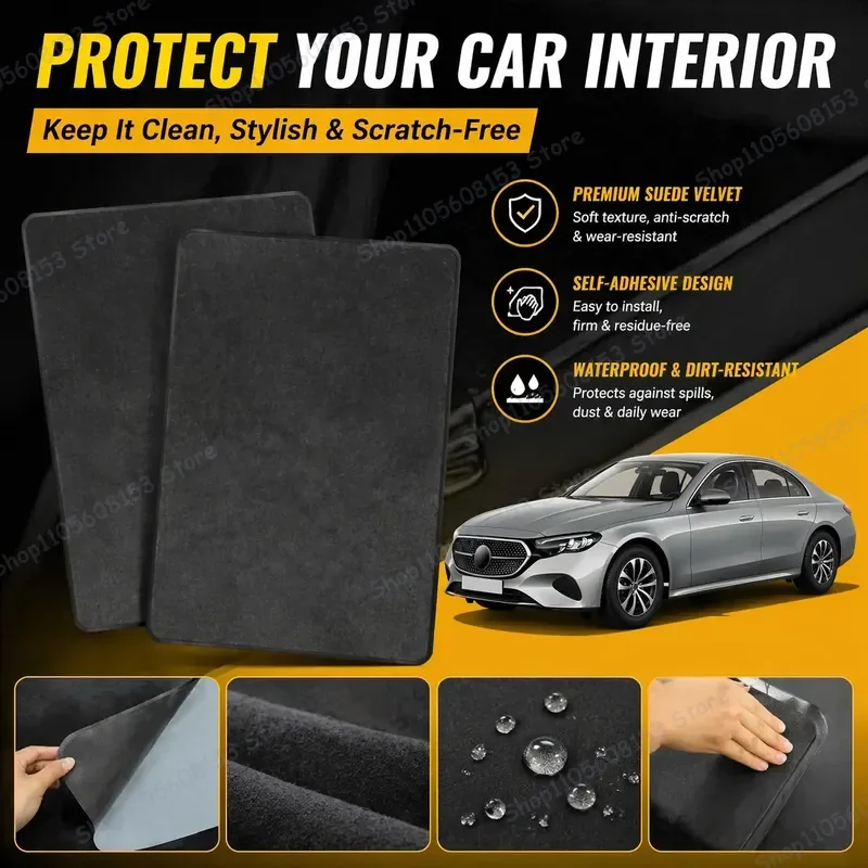 For Mercedes-Benz E-Class 2017–2026 Suede Car Sunshade for Sunroof Electrostatic Adhesion UV Protection Heat Insulation