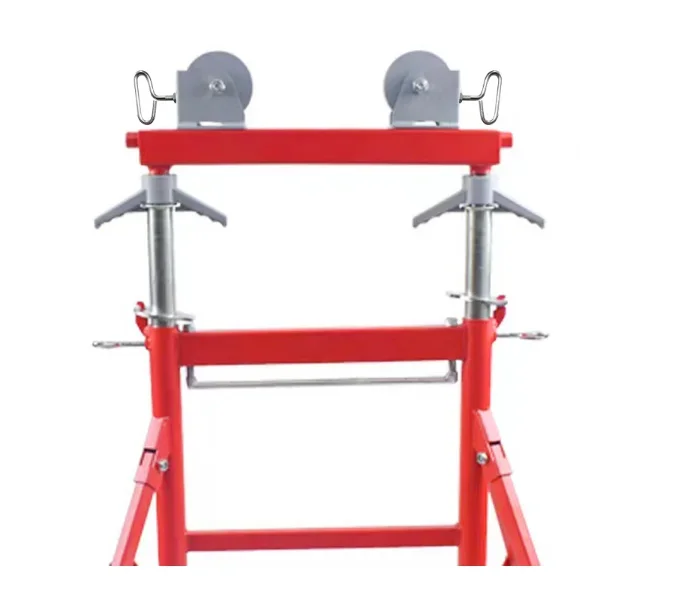 2025Vier Bein höhenverstellbare Doppelrollen-Rohrständer H403 E-Work Heavy Duty