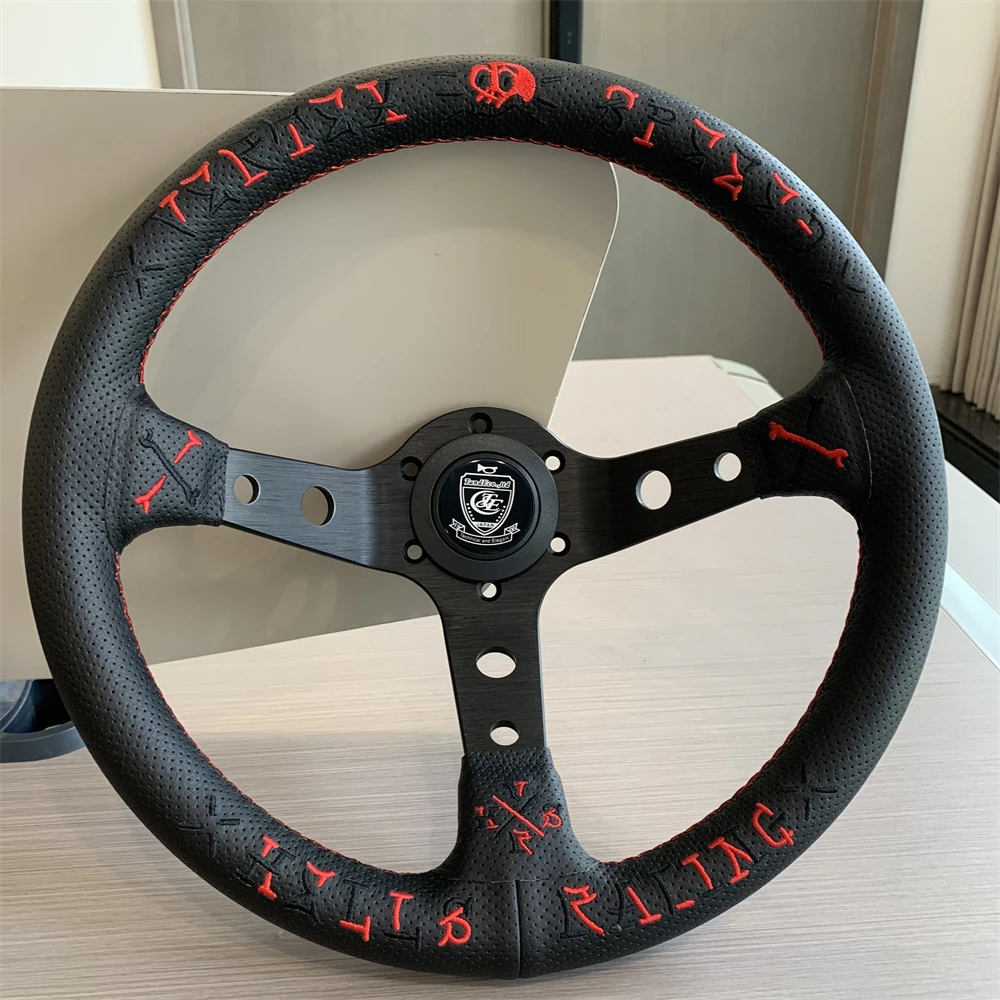 VERTEX 320mm Design Style Automobile Repacking Racing Steering Wheel 6 Bolt Alloy Drift Racing Steering Wheel With Horn Button