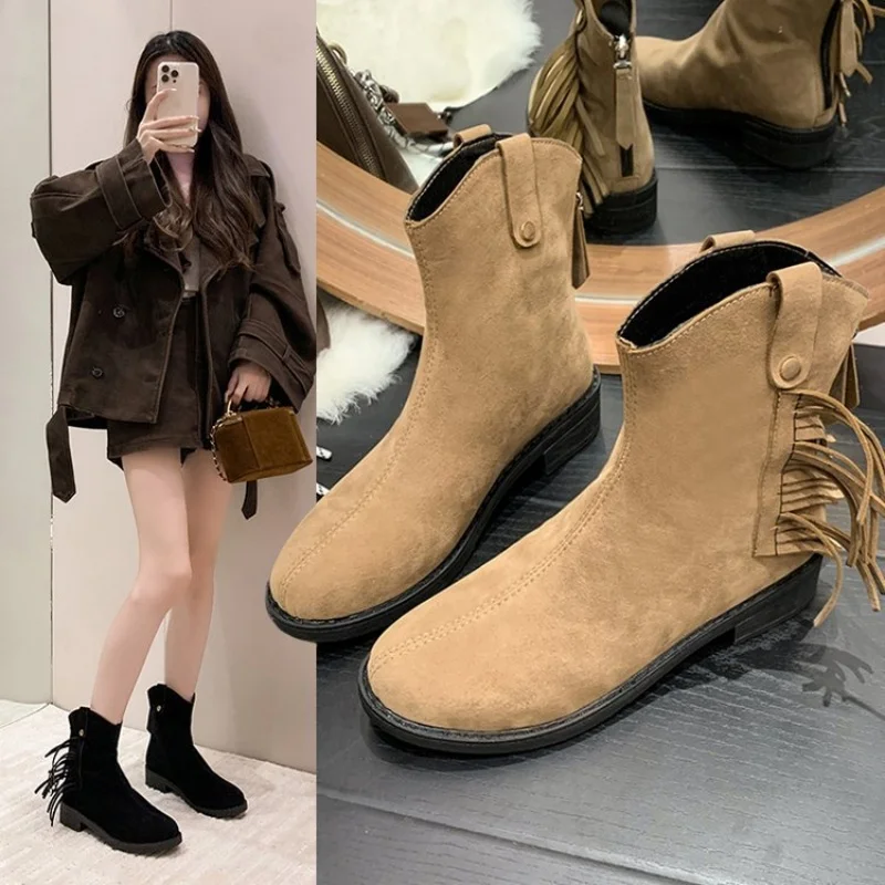 

New 2025 fashionable, versatile, height-increasing, wear-resistant, large-sized, comfortable and versatile boots