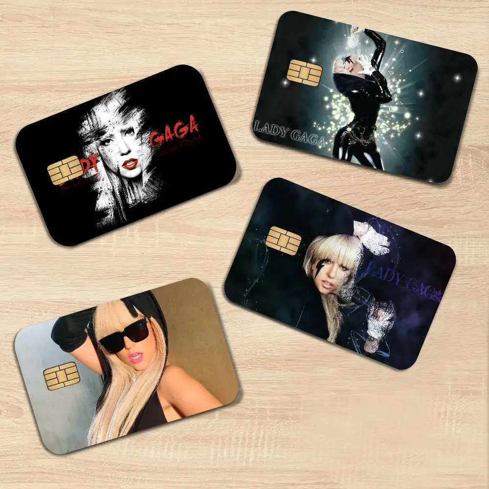 Singer Lady Gaga Anime Young Creidt Card Debit Card Sticker Film Case Front Tape for Small Big Chip No Chip