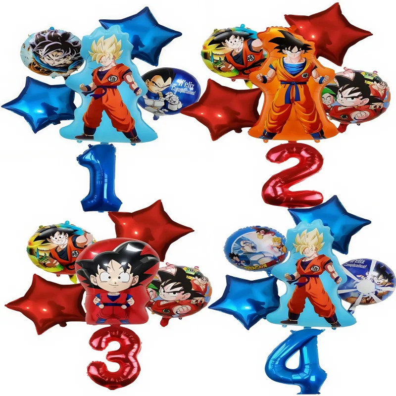 

A Set Dargon Ball Party Balloon Latex Balloon Set Baby Shower Birthday Party Decoration Children's Toy Gift Kid's toy balloon