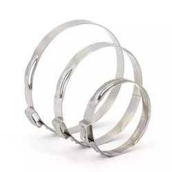 5-20pcs 5.3-159mm 304 Stainless Steel Single Ear Hose Clamp Pipe Clamps Assortment Kit