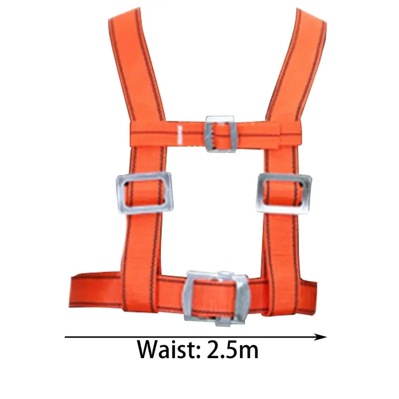 حزام تسلق الصخور قابل للتعديل متعدد الوظائف معدات تسلق الأشجار آمنة معدات القبض على السقوط لخصر الصدر والورك