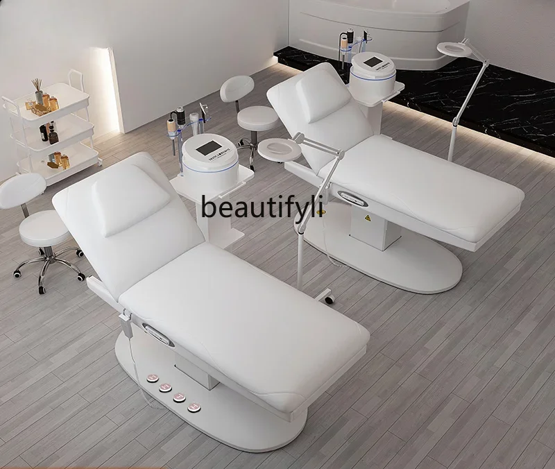 xx1Electric Tattoo Couch Heating Facial Bed Eyebrow Tattoo Massage Couch Beauty Salon High-End Spa Bed