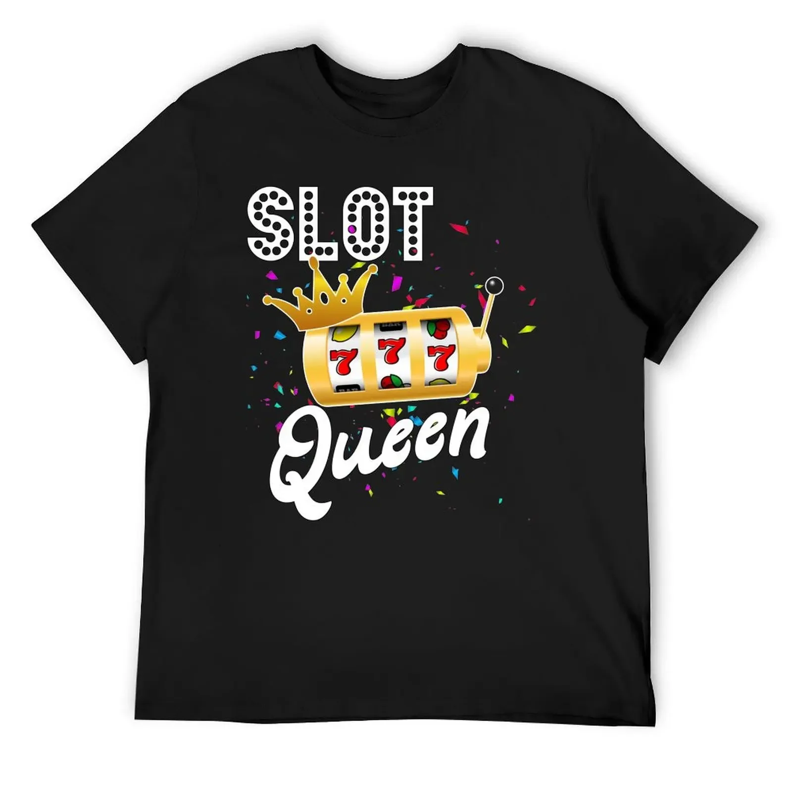 Slot Queen Gambling Gifts Couple Matching T-Shirt anime sports fans animal prinfor boys Men's t-shirts