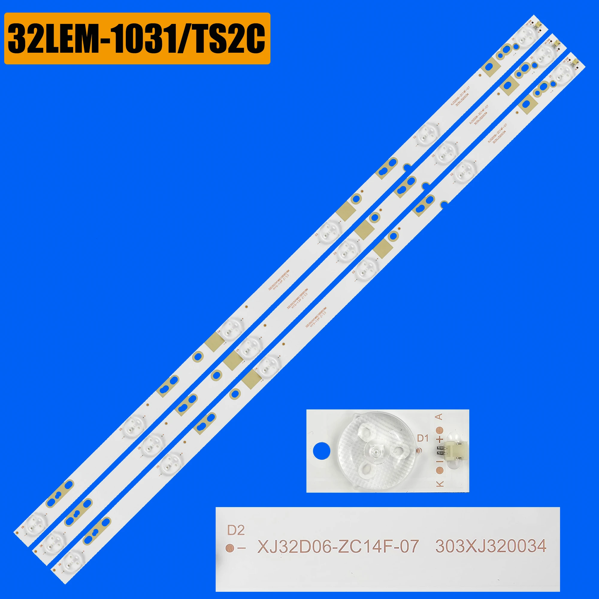 

LED Backlight Strips For PLDED3273A-B LED32C8 HS320M02 303XJ320034 XJ32D06-ZC14F-07 SHYS32D06-ZC1FG-02 303HS320036