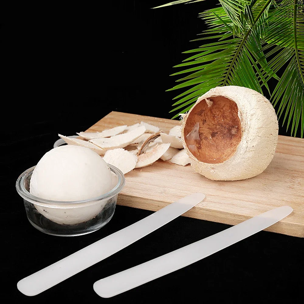 1/2PCS Coconut Meat Removal Soft Knife Plastic Coconut Tool Opener Convenient Sturdy Long Handle Coconut Opener Kitchen Gadgets