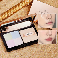 FOMI Air Feather Four-Color Setting Powder Compact — Translucent Matte Finish, Long-Wearing, Waterproof,