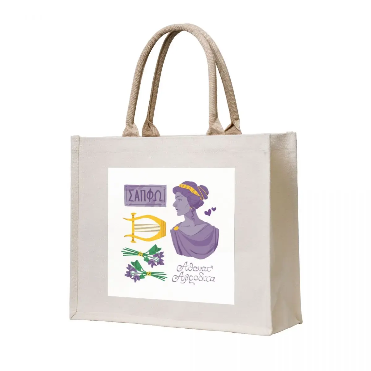

Sappho Set Tote Bag Women's beach bags Canvas shoulder bag shopping bag