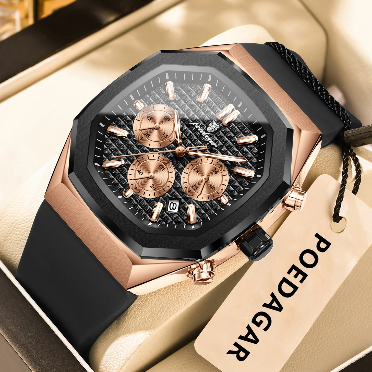 Men's Waterproof Chronograph Quartz Watch