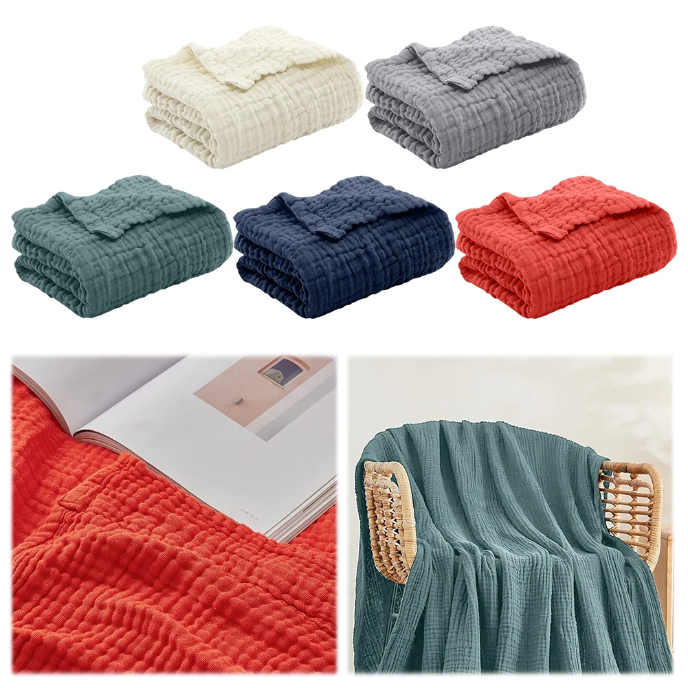 الشاش رمي بطانية الوليد التفاف طوي منشفة استحمام تنفس 100% القطن الرضع التقميط ل غطاء أريكة تتحول لسرير بطانية سفر #5