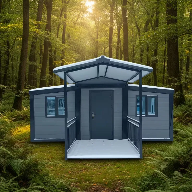 YG Customized Factory Pretty 20Ft Mini Home Slate Off White Custom Color On Wheels Eco Sound Insulation Expandable Container Hou