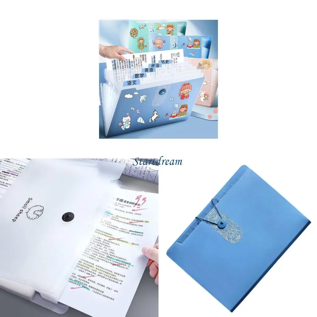 Ukuran Surat File Folder Penyortiran 12 Pocket Expanjiable File K92C