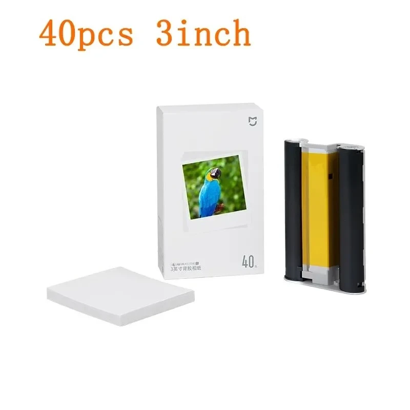Origineel Mijia 3 inch fotoprinterpapier voor Xiaomi Mijia fotoprinter Xiaomi Printer 1S fotografisch kleurgecoat