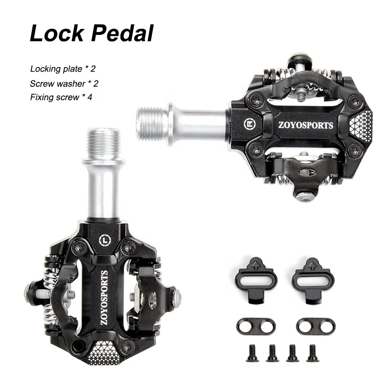 

ZOYOSPORTS MTB-Self-locking Pedals bike lock Parts Riding Accessories Mountain Aluminum Alloy Bearing Bike Pedal