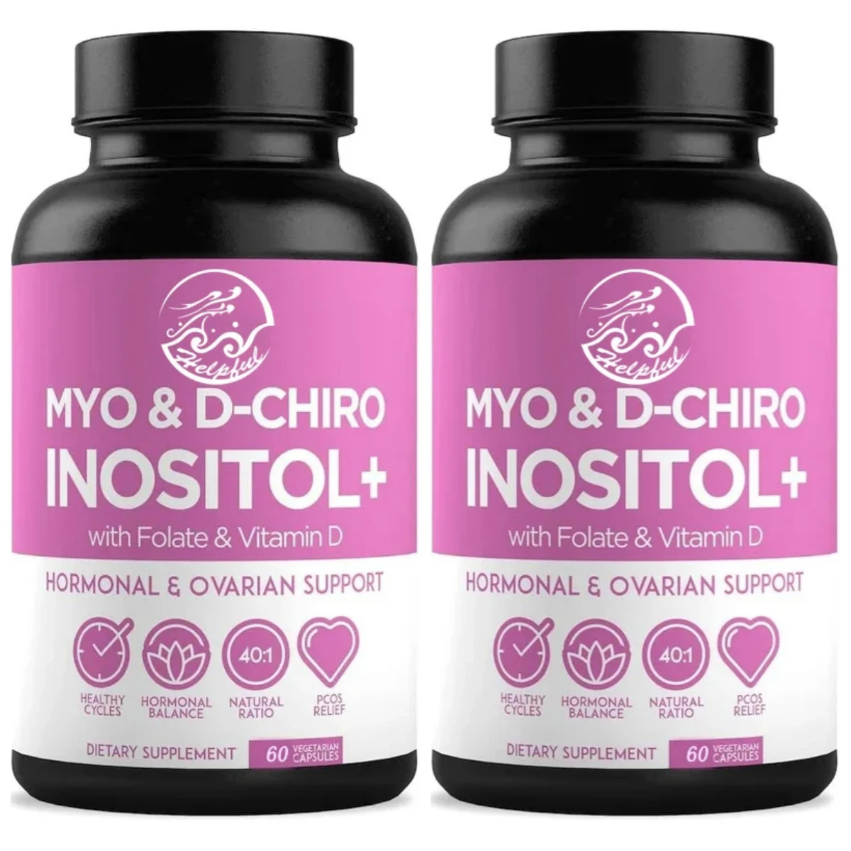 

High quality inositol supplement D-Chiro Inositol with folic acid and vitamin D B8 40:1 Healthy Ovarian Support-60 capsules