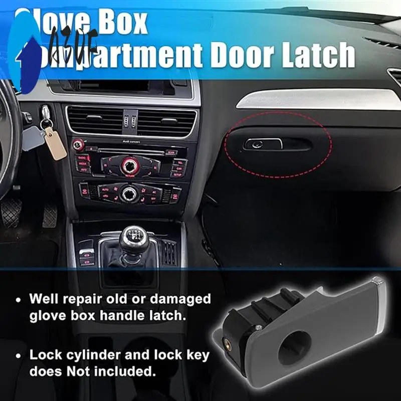 

A30F-Car Left-Hand Drive Glove Box Lock Lid Handle With Hole For A4 8E B6/B7 A4 QUATTRO 8E1857131A 8E1857131