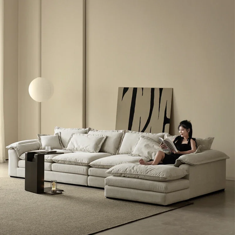 

Simple Wood Modern Sofa Chair Filling Lazy White Loveseat Floor Sofa Lounge Designer Woonkamer Banken Apartment Furniture