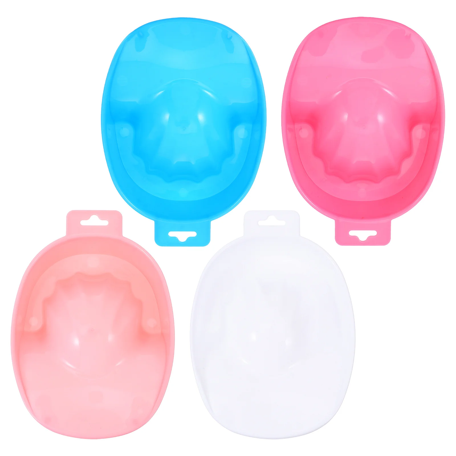 4 stücke Maniküre Soaker Schüssel Hand Waschen Spa Werkzeug Nail art Polnischen Schüssel Gel Entfernung Schalen PP Material Hause Salon verwenden