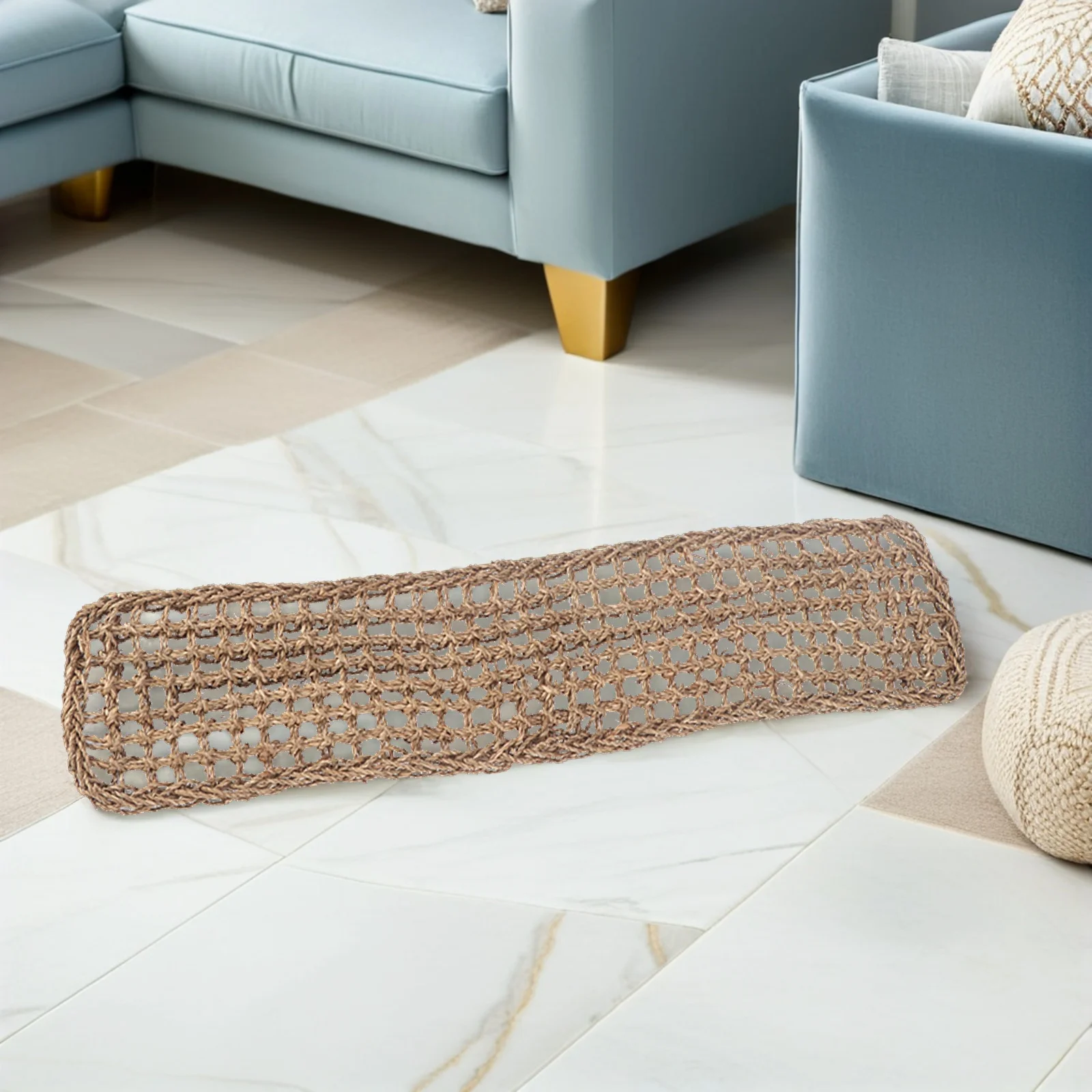 

2Pcs Lizards Hammocks Hand Woven Seagrass Durable Pet Cushions Reptile Climbing Hammock Lounger Reptile Hammock