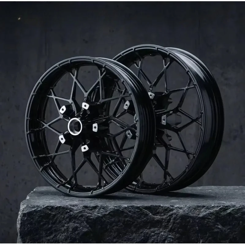 High Quality Black Machined Face 21 Inch Aluminum Blank Custom Alloy Motorcycle Wheels