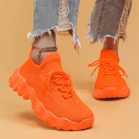 2026 Orange Summer Running Sneakers Woman Plus Size 36-44 Unisex Breathable Athletic Shoes Trainers Platform Sports Shoes Women - Image 2